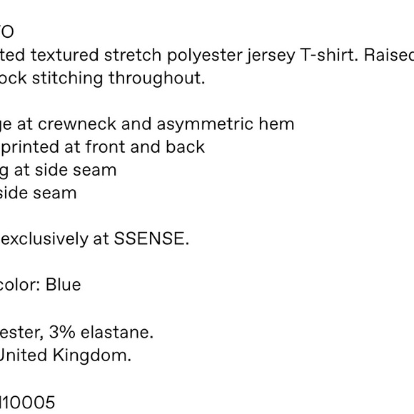 1xblue crop face top from ssense - Picture 6 of 6